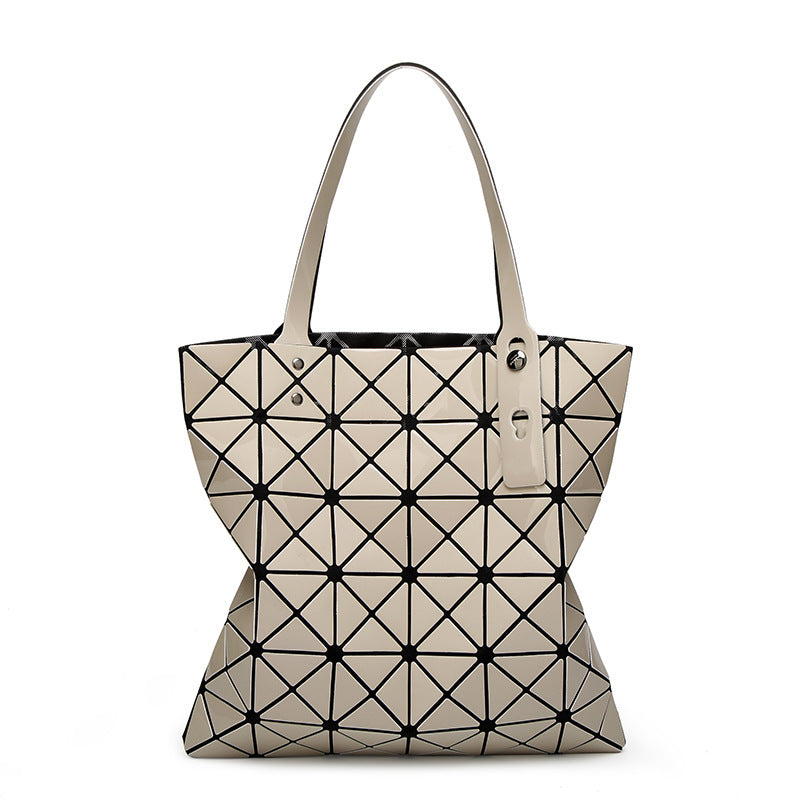 Women's Geometric Diamond Pattern Summer Portable Style Shoulder Bags