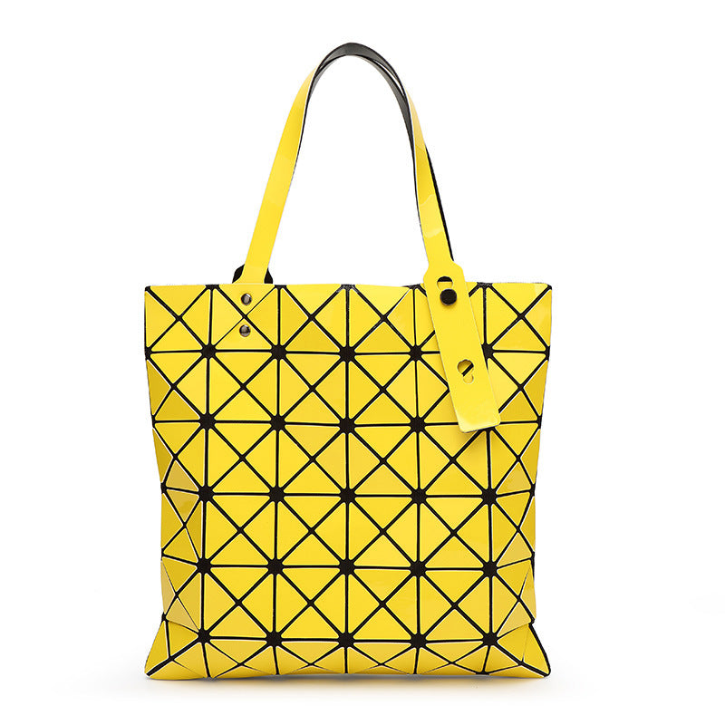 Women's Geometric Diamond Pattern Summer Portable Style Shoulder Bags
