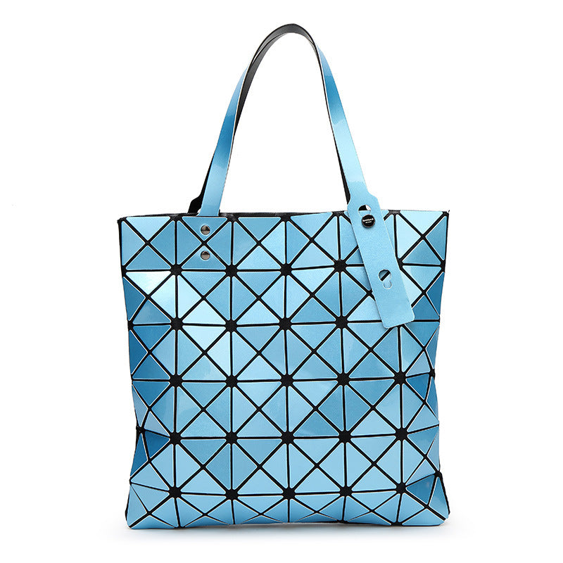 Women's Geometric Diamond Pattern Summer Portable Style Shoulder Bags