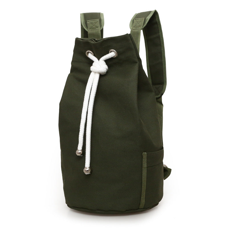 Fashion Unique Canvas Drawstring Basket Riding Backpacks