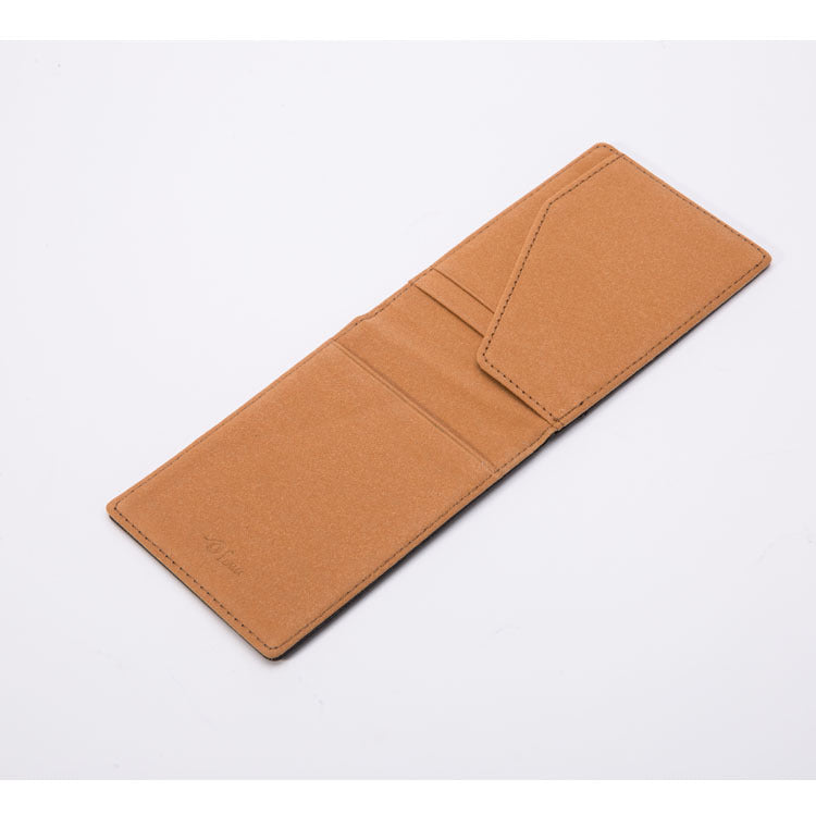 Creative Personality Colorful Clip Short Open Men's Wallets