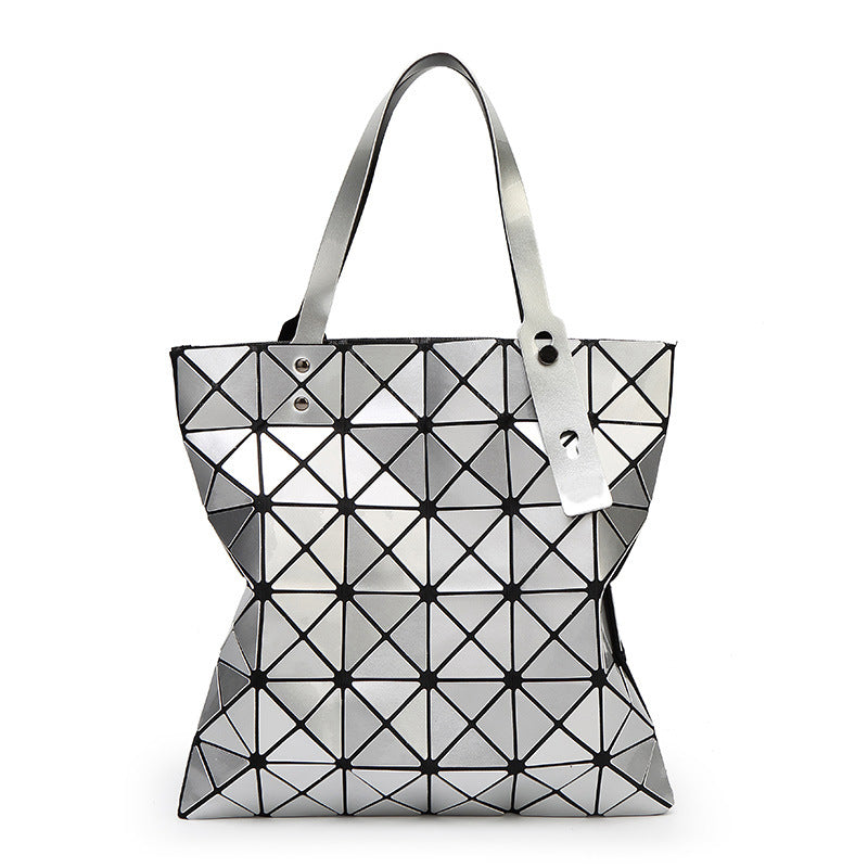 Women's Geometric Diamond Pattern Summer Portable Style Shoulder Bags