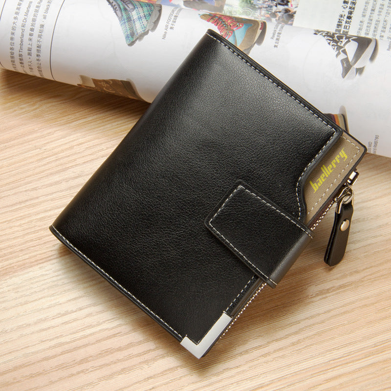 Graceful Men's Korean Multifunctional Zipper Hasp Men's Wallets