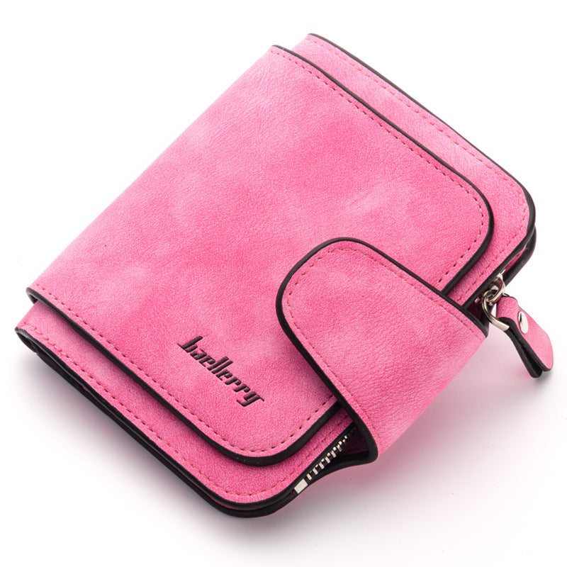 Women's Korean Matte Leather Cute Refreshing Ladies Wallets