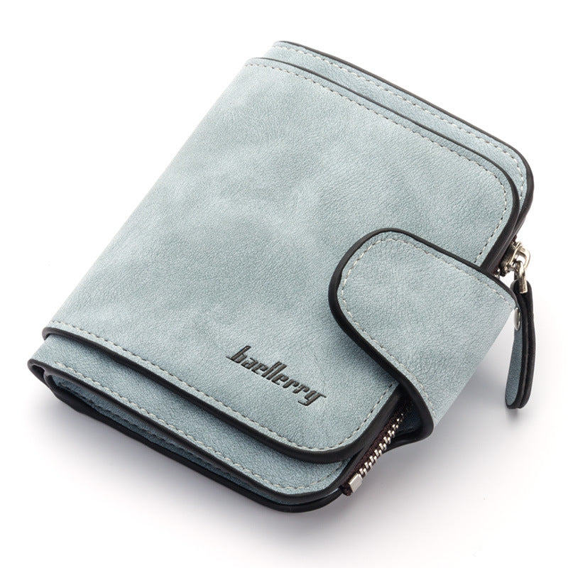 Women's Korean Matte Leather Cute Refreshing Ladies Wallets