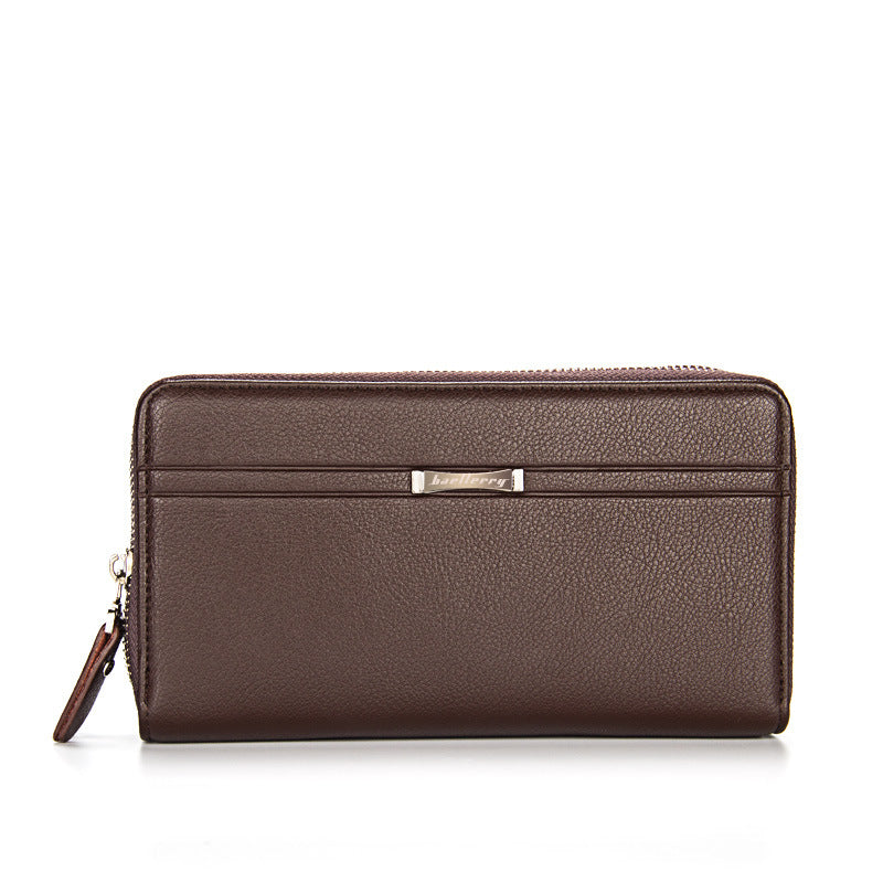 Classy Men's Business Double Zip Clutch Men's Wallets