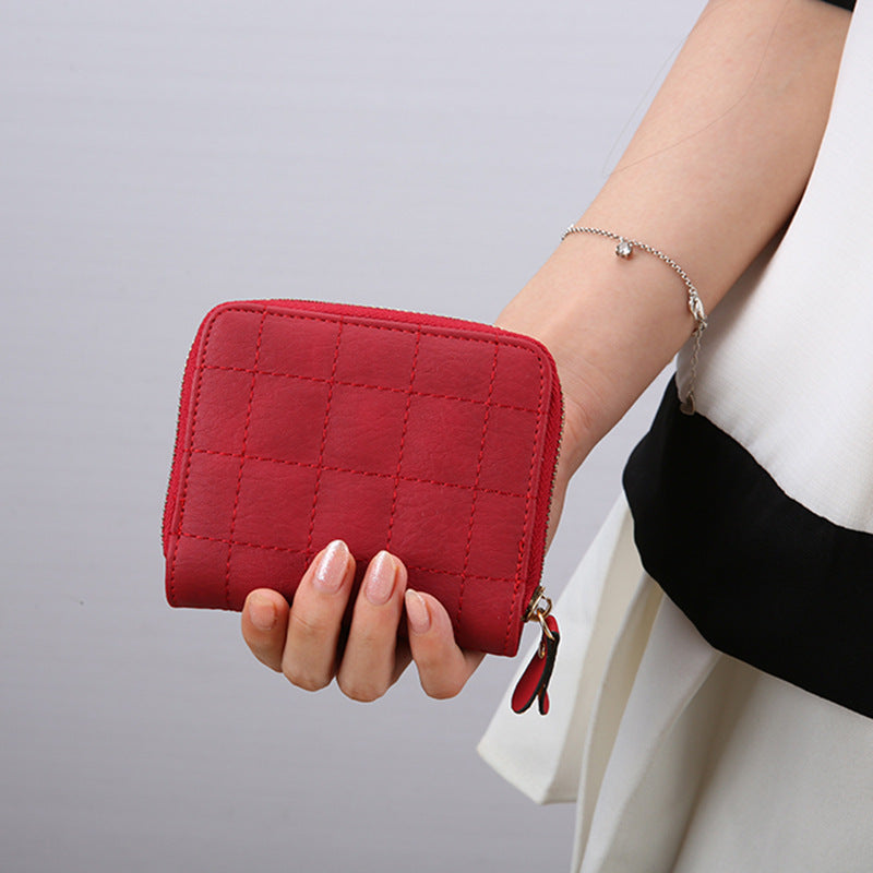 Women's Mini Fashion Short Zipper Cute Change Ladies Wallet