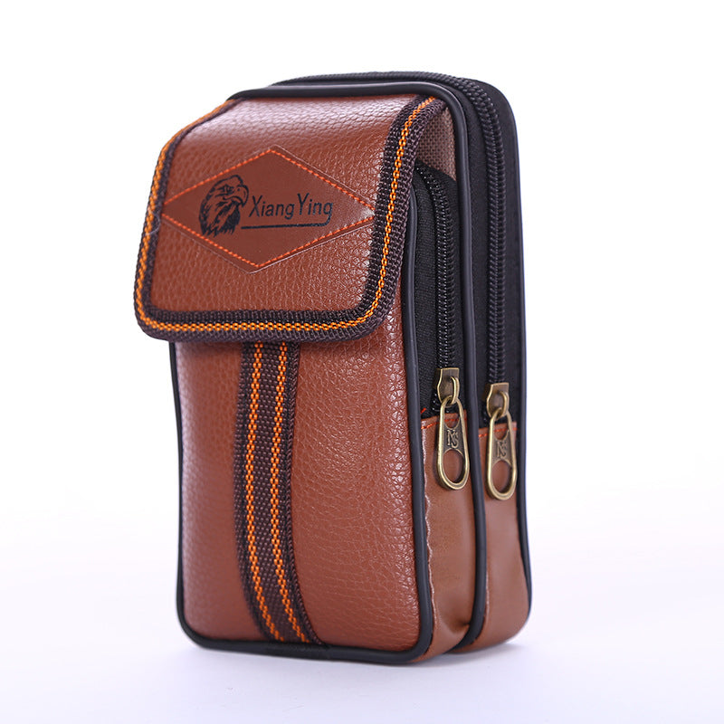 Men's Multifunctional Change Business Mobile Wear Vertical Men's Waist Packs