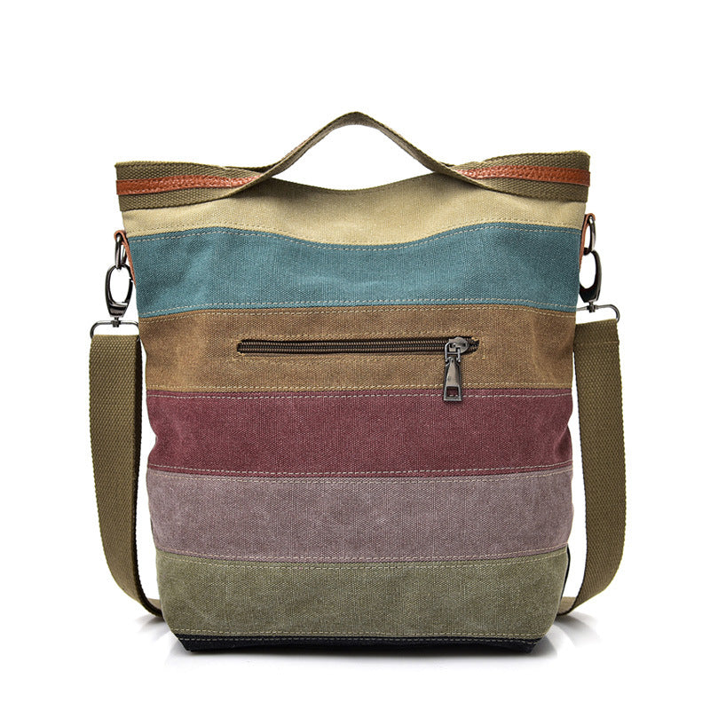 Women's Simple Artistic Canvas Portable Large Capacity Bags