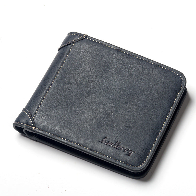 Men's Horizontal Matte Leather Retro Soft Men's Wallets