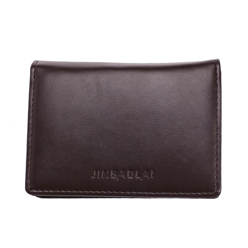 Unique Attractive Men's Leather Plain Gift Card Holder