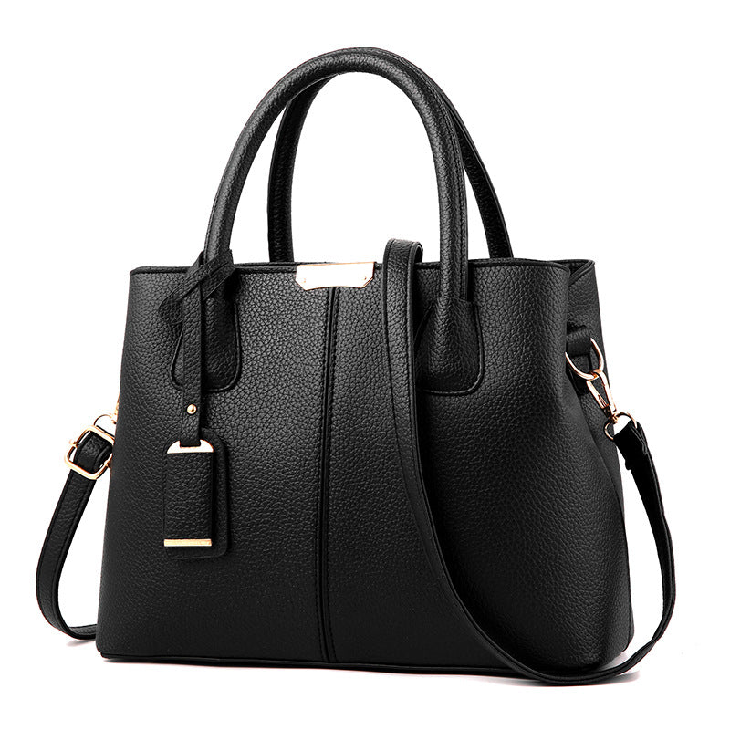 Women's Comfortable Graceful Litchi Pattern Fashion Handbags