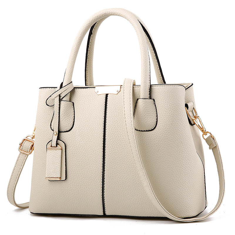 Women's Comfortable Graceful Litchi Pattern Fashion Handbags