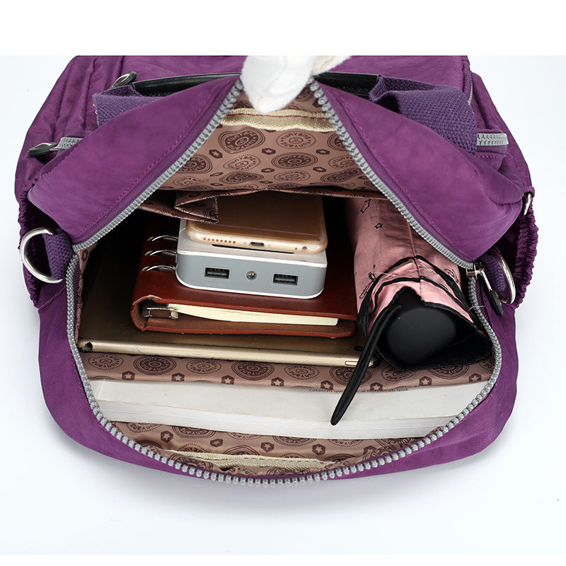 Women's Nylon Mummy Portable Large Capacity Stylish Backpacks