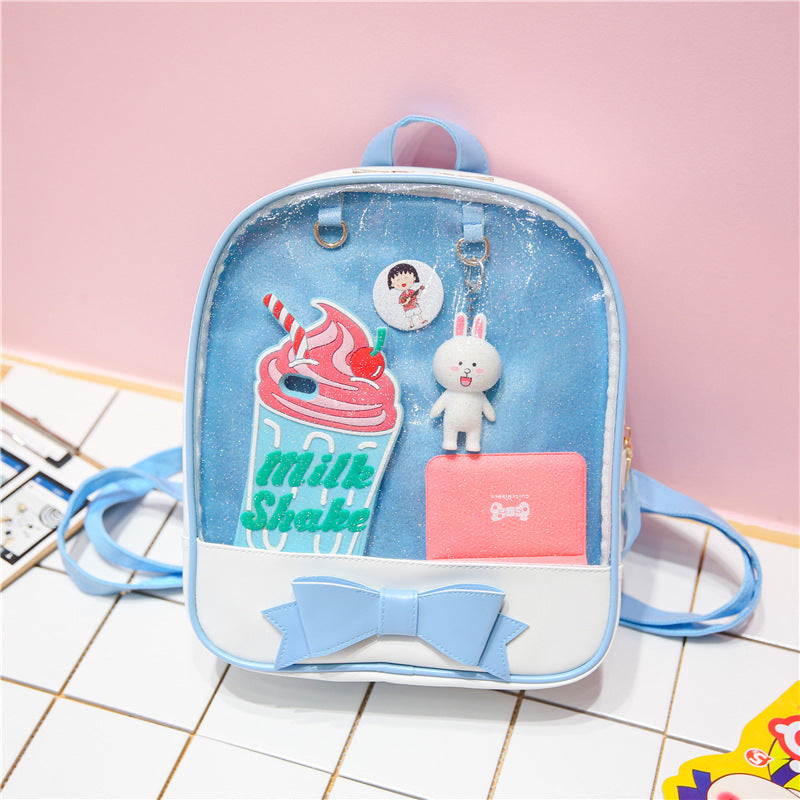 Women's Korean Style Fashion Bowknot Trend Simple Backpacks