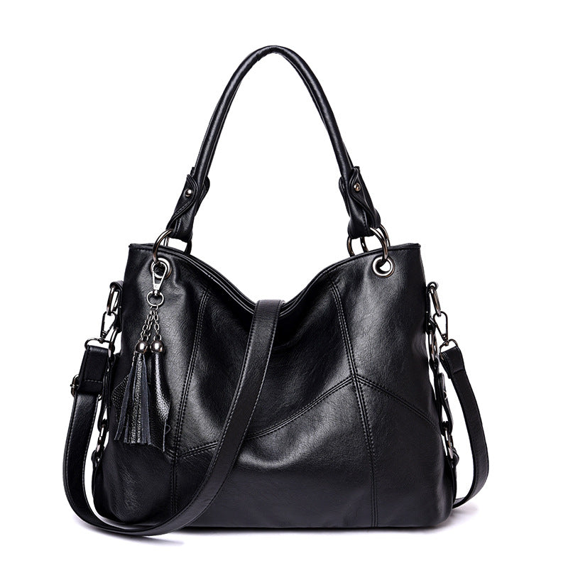 Women's Large Fashion Mom Fan Capacity Soft Shoulder Bags