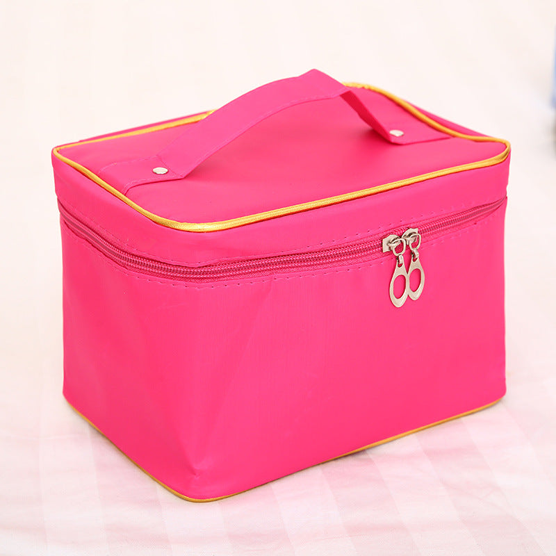 Capacity Satin Cartoon Storage Hand-held Make-up Cosmetic Bags