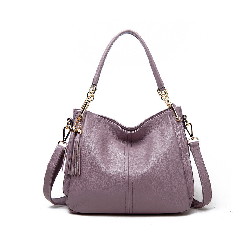 Women's Summer Street Fashion Leather Solid Crossbody Bags