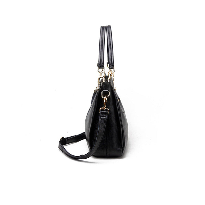 Women's Summer Street Fashion Leather Solid Crossbody Bags