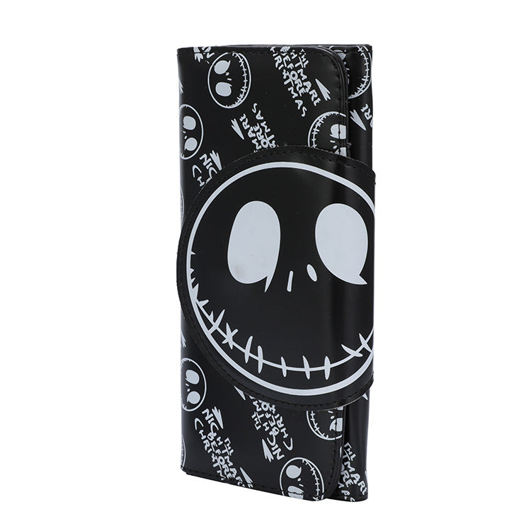 Cartoon Skull Male Female Long Leather Fashion Ladies Wallet
