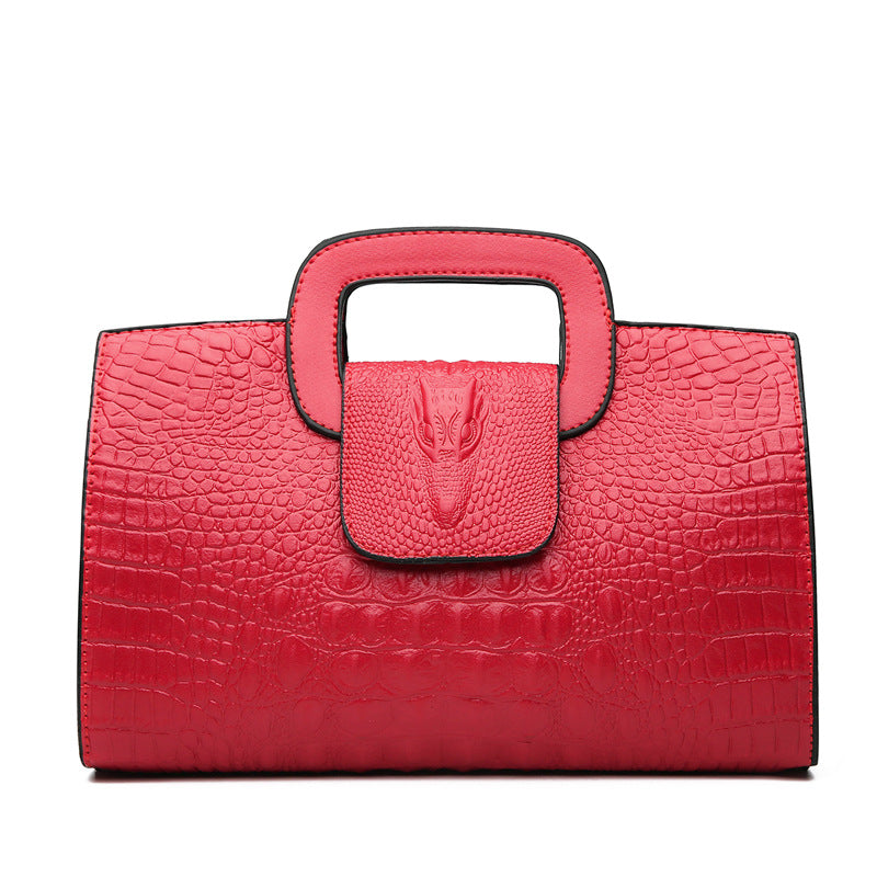 Women's Crocodile Pattern Clutch Fashion Embossing Women's Shoulder Bag