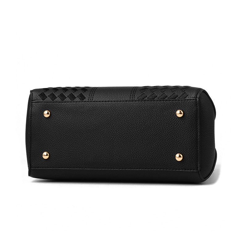 Women's Fashion Portable Large Embroidery Line Shoulder Bags