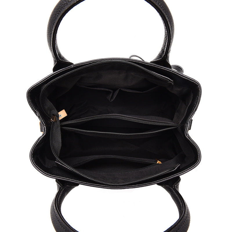 Women's Fashion Portable Large Embroidery Line Shoulder Bags