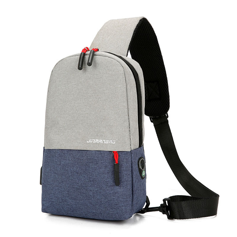 Fashion Unisex Large Capacity Versatile Oxford Men's Chest Bags