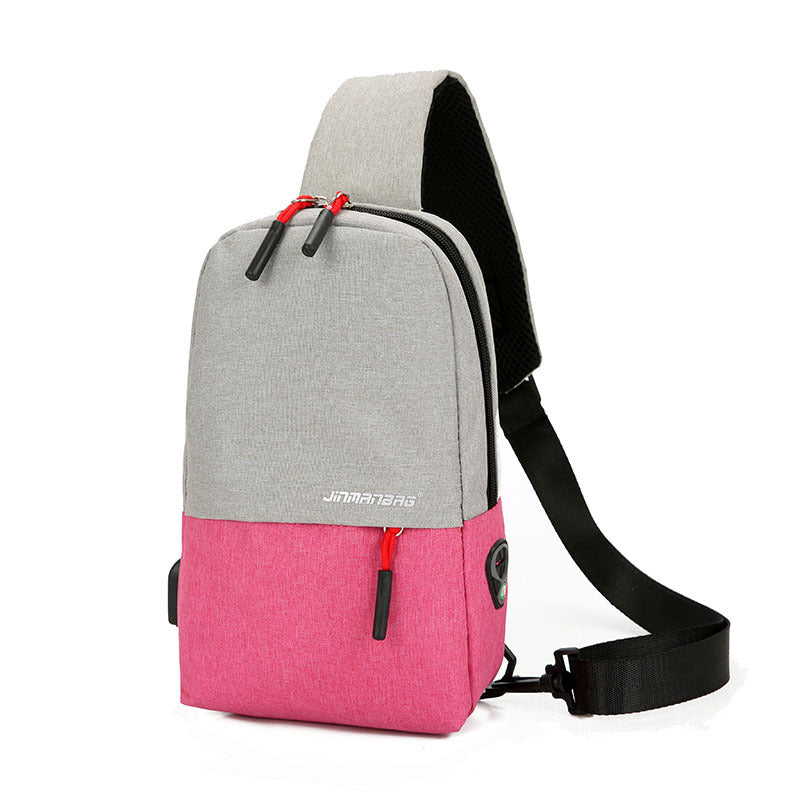 Fashion Unisex Large Capacity Versatile Oxford Men's Chest Bags