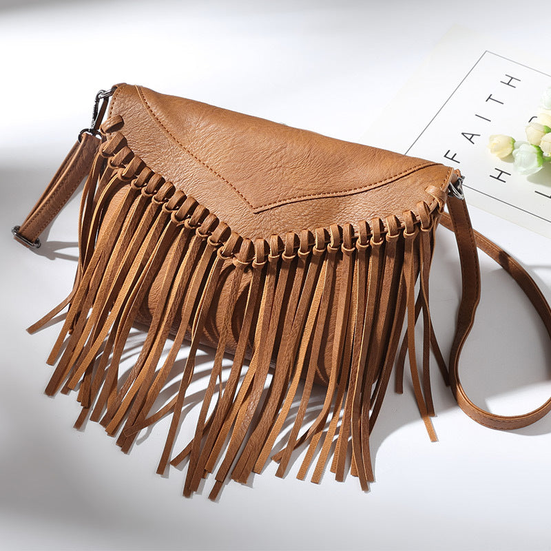 Women's Pretty Trendy Envelope Tassel Thin Crossbody Bags