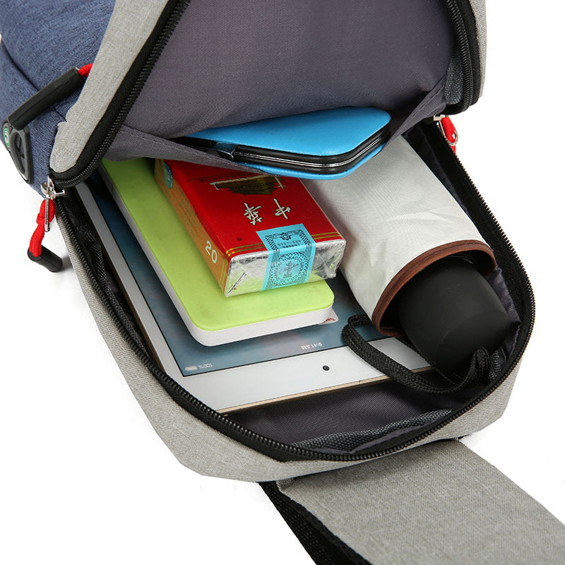 Fashion Unisex Large Capacity Versatile Oxford Men's Chest Bags