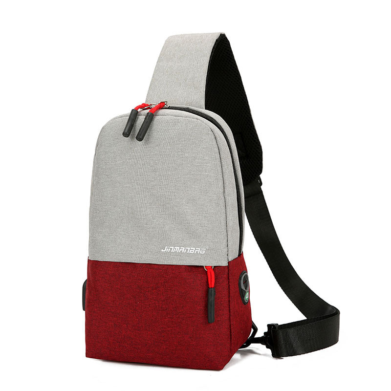 Fashion Unisex Large Capacity Versatile Oxford Men's Chest Bags