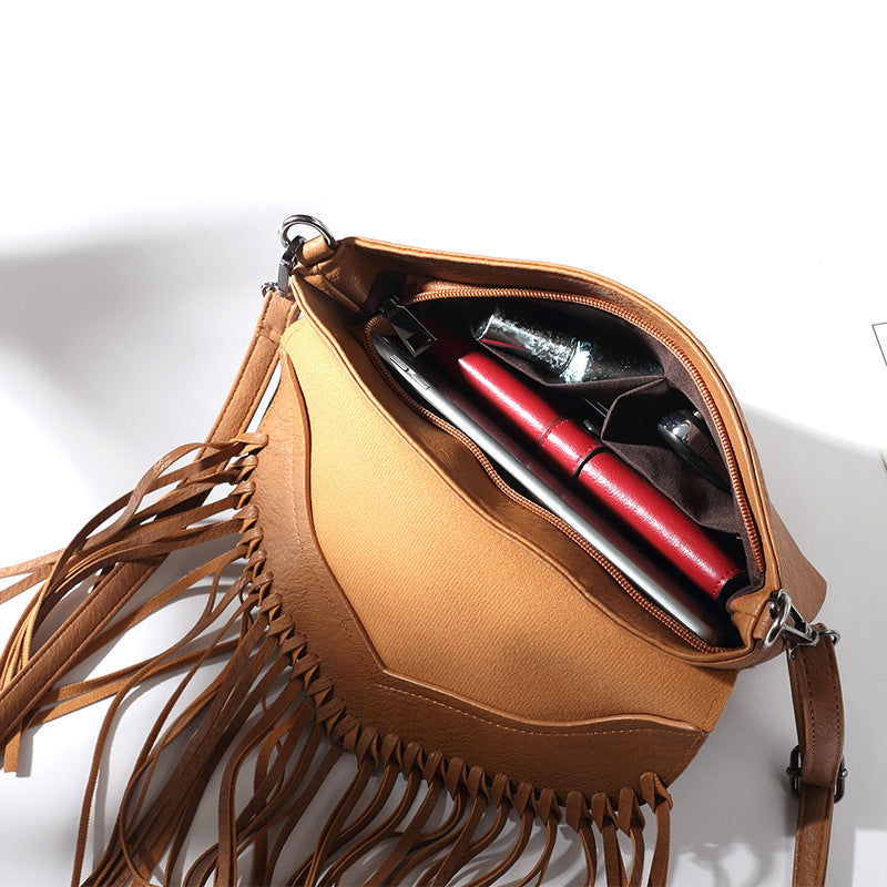 Women's Pretty Trendy Envelope Tassel Thin Crossbody Bags