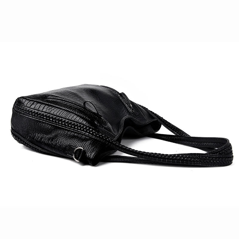Women's Spring Crocodile Pattern Large Capacity Tide Shoulder Bags