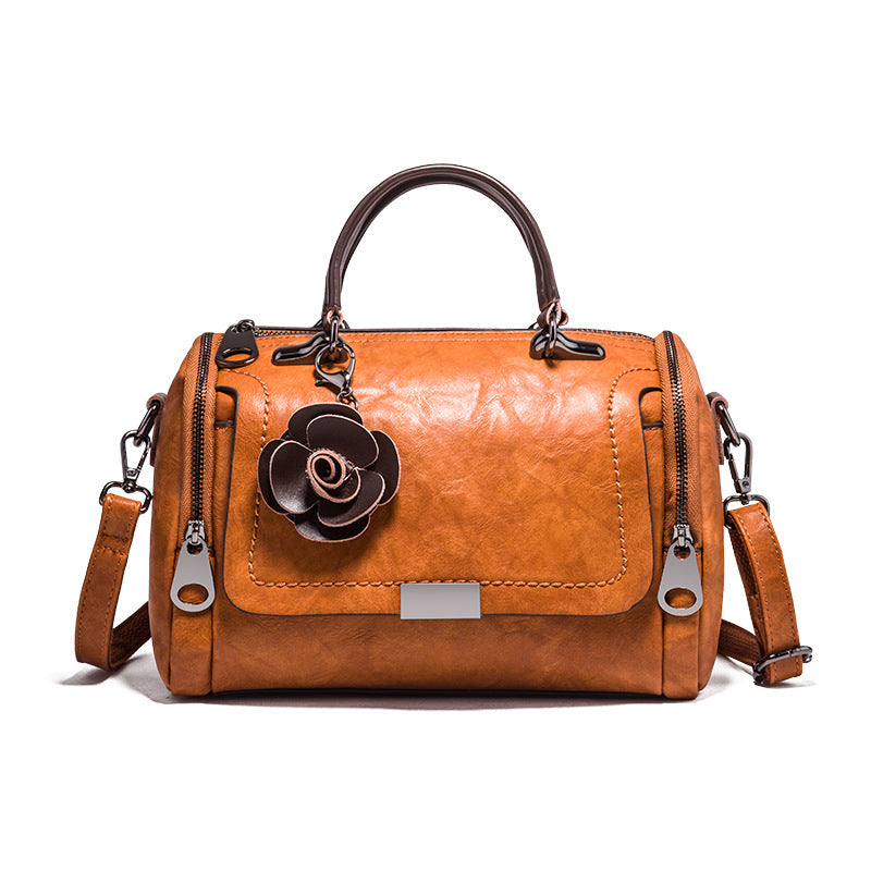 Women's Spring Korean Style Retro Boston Pillow Bags