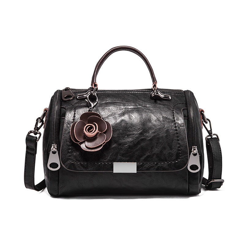 Women's Spring Korean Style Retro Boston Pillow Bags