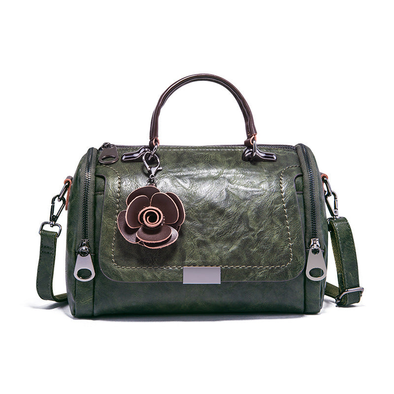Women's Spring Korean Style Retro Boston Pillow Bags