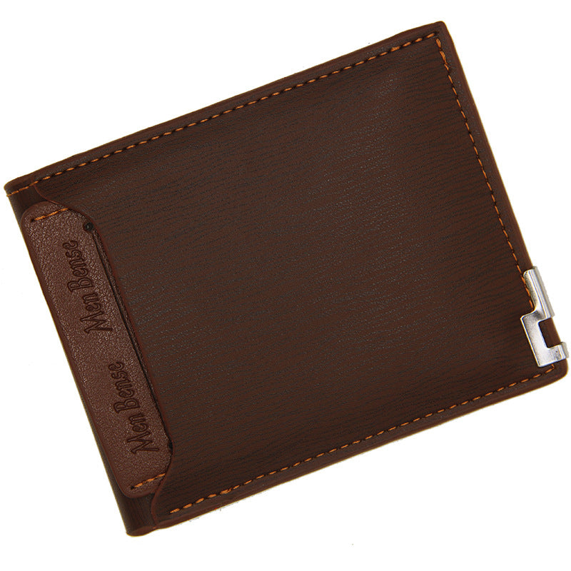 Men's Short Chic Iron Edge Car Drawing Men's Wallets