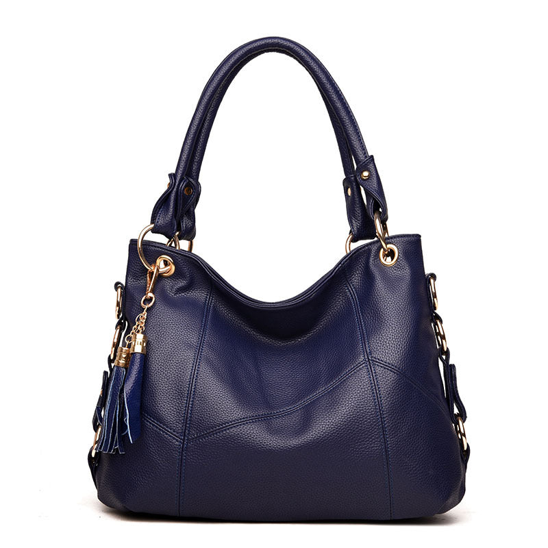 Women's Fashion Big Tassel Large Capacity Soft Shoulder Bags