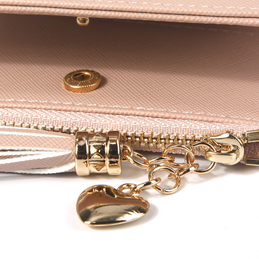 Short Mini Lady's Thin Zipper Korean Ladies Wallets