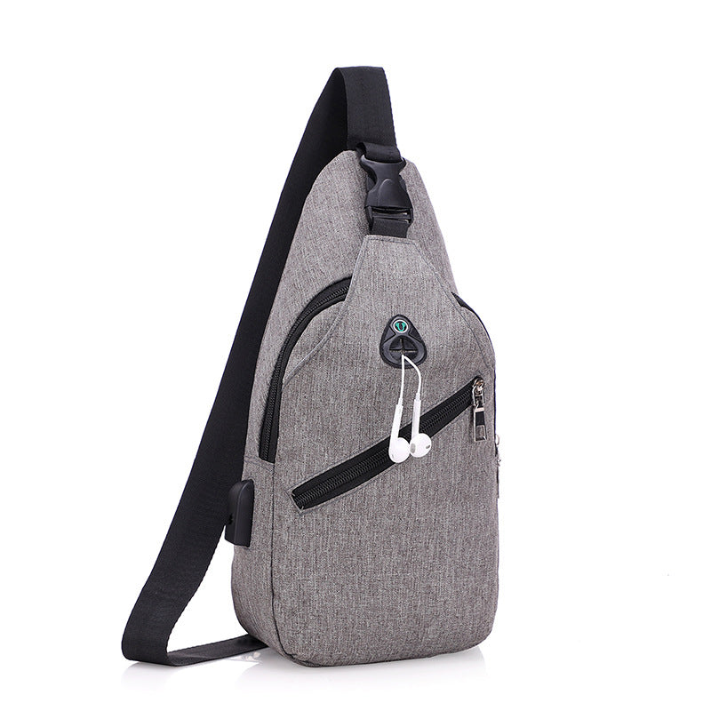 Attractive Men's Elegant Simple Fashionable Green Men's Chest Bags