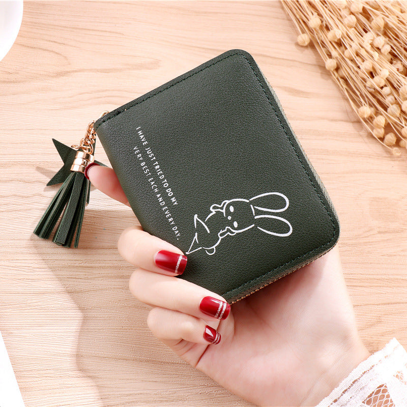 Beautiful Versatile Women's Korean Short Zipper Purses