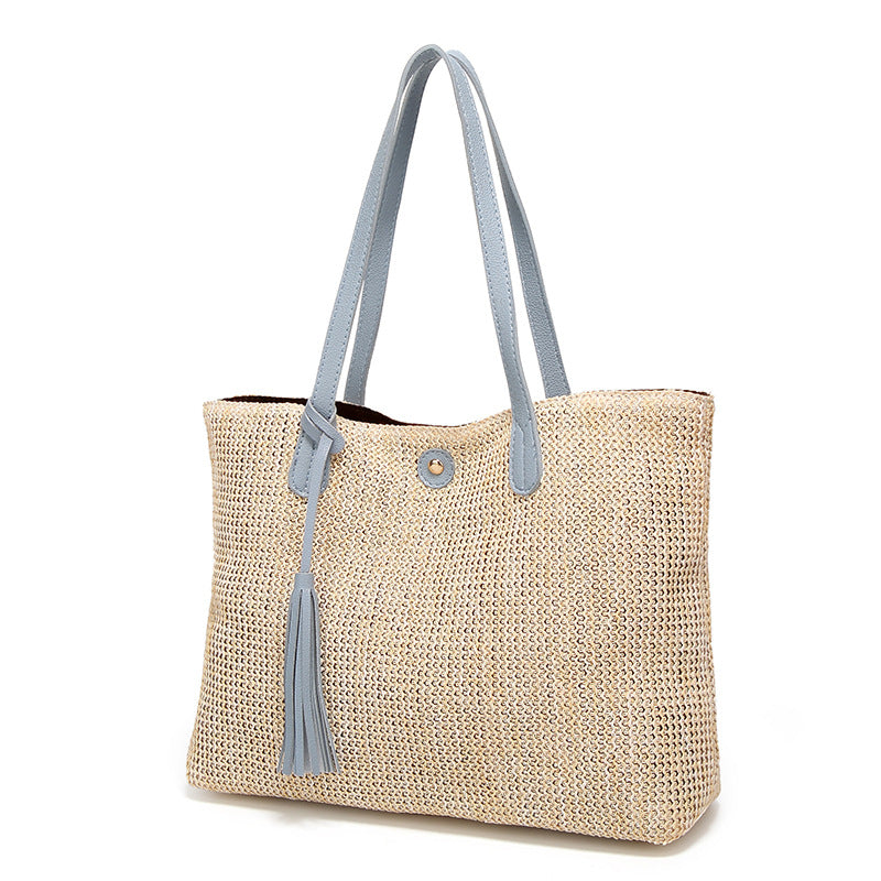 Women's Durable Stylish Beach Straw Simple Shoulder Bags