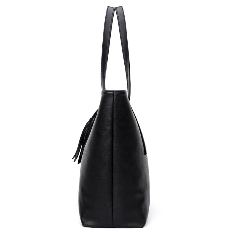 Women's Four Capacity Texture Korean Fashion Big Handbags