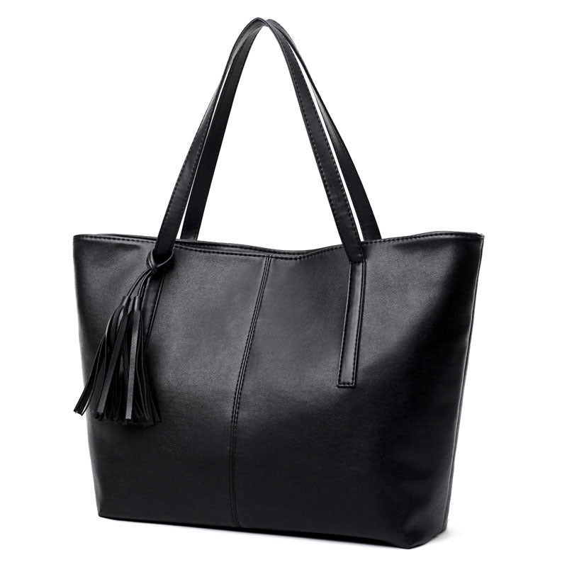 Women's Four Capacity Texture Korean Fashion Big Handbags