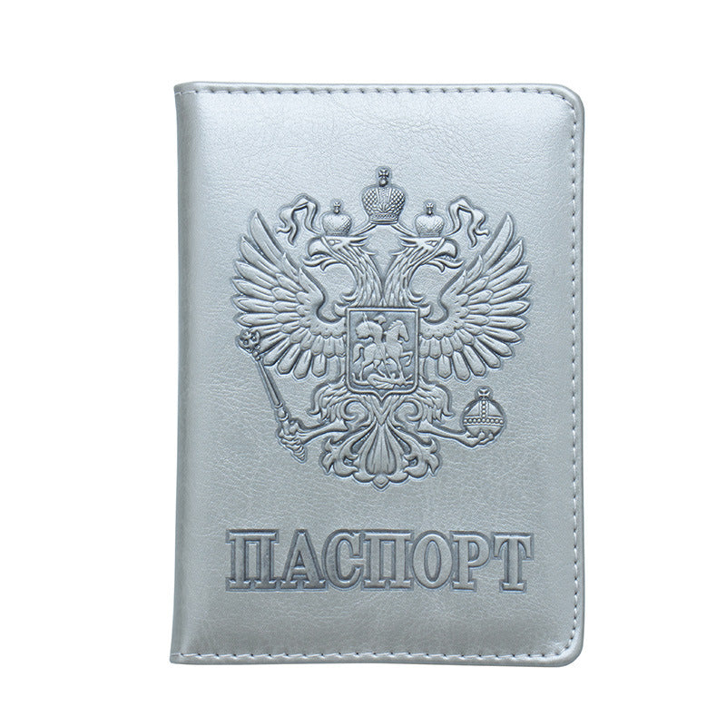 National Emblem Pattern Passport Embossing Jacket Card Holder