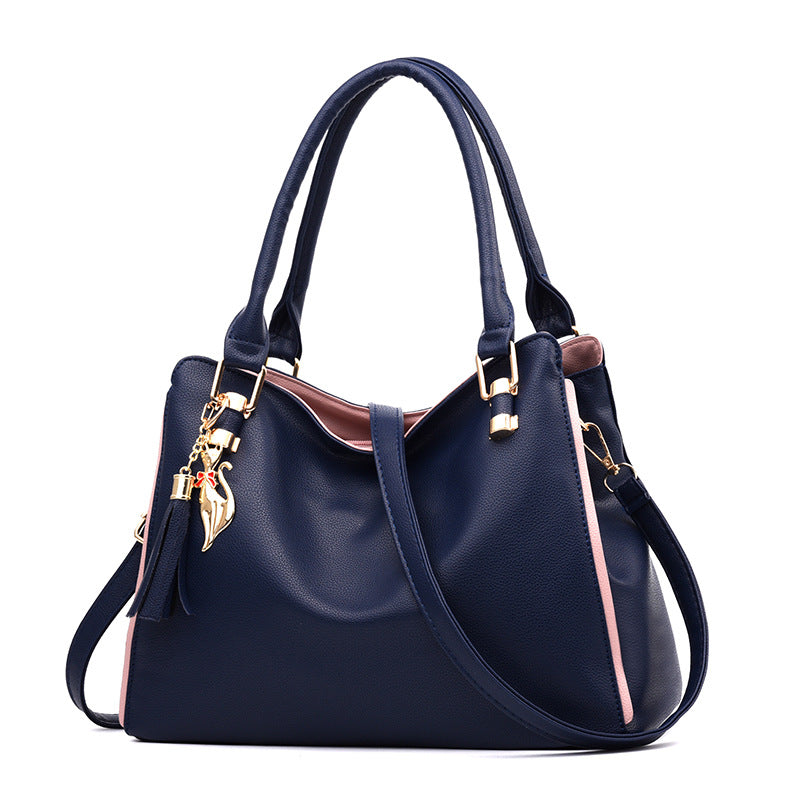 Women's Leather Mother Korean Fashion Simple Large Shoulder Bags