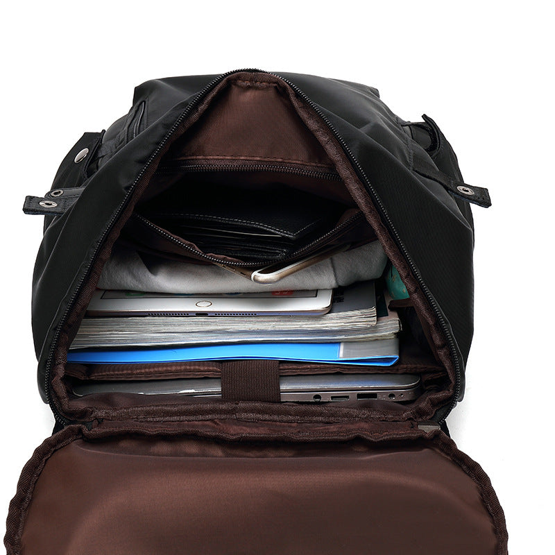 Fashion Trendy Unique Male High College Korean Style Large Capacity Backpacks