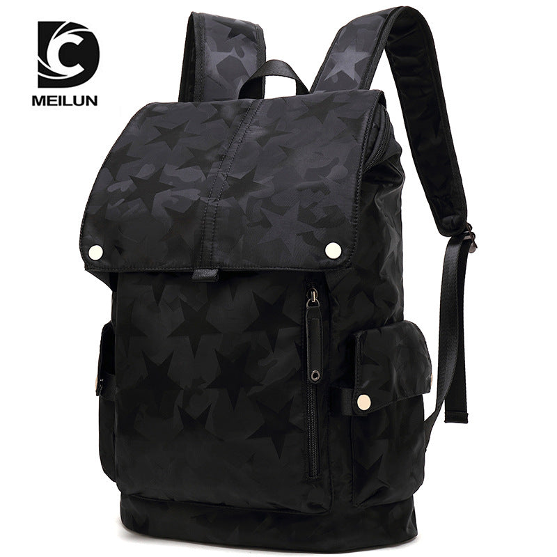 Fashion Trendy Unique Male High College Korean Style Large Capacity Backpacks