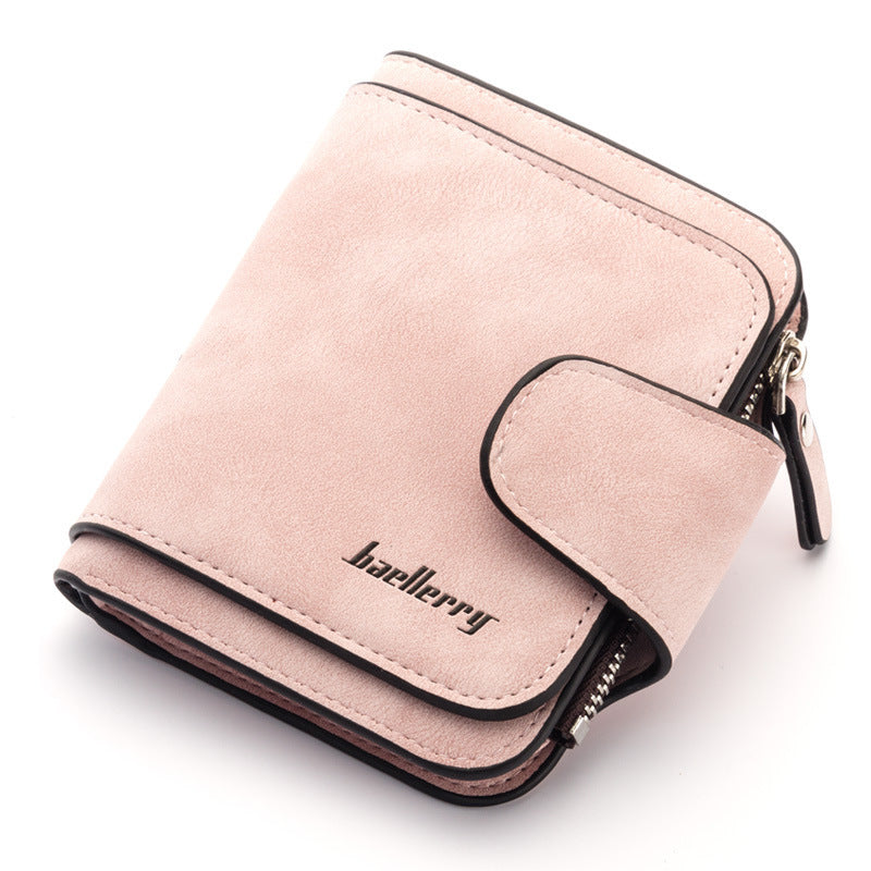 Women's Korean Matte Leather Cute Refreshing Ladies Wallets